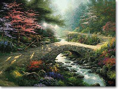 Bridge Of Faith by Thomas Kinkade Pricing Limited Edition Print image