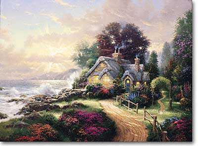 A New Day Dawning by Thomas Kinkade Pricing Limited Edition Print image