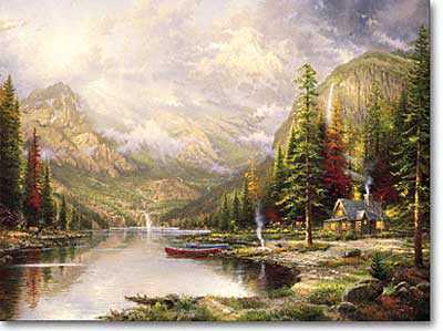 Mtn Majesty by Thomas Kinkade Pricing Limited Edition Print image