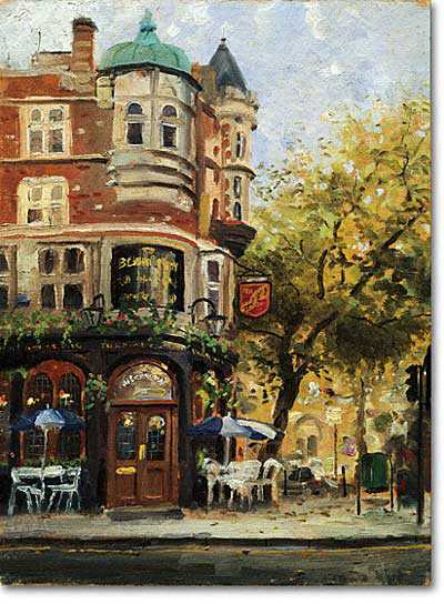 Bloomsbury Cafe by Thomas Kinkade Pricing Limited Edition Print image