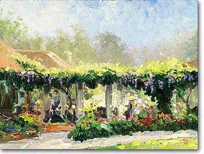 Wisteria Arbor by Thomas Kinkade Pricing Limited Edition Print image