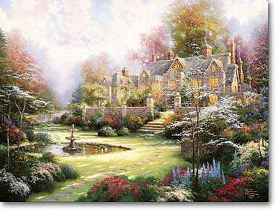 Garden Bey Spr by Thomas Kinkade Pricing Limited Edition Print image