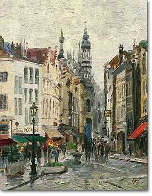 Brussels by Thomas Kinkade Pricing Limited Edition Print image