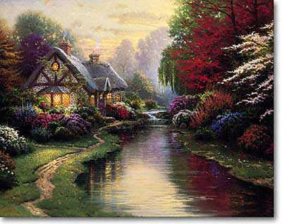 A Quiet Evening by Thomas Kinkade Pricing Limited Edition Print image