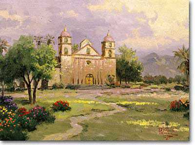 Old Mission by Thomas Kinkade Pricing Limited Edition Print image