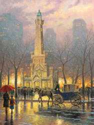 Water Tower Chi by Thomas Kinkade Pricing Limited Edition Print image
