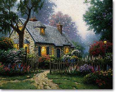 Foxglove Cottage by Thomas Kinkade Pricing Limited Edition Print image