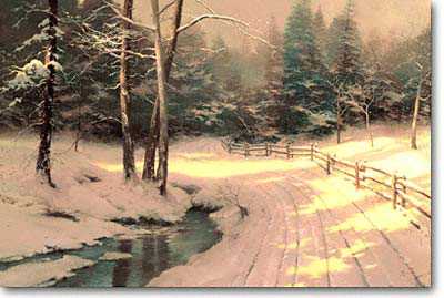 Winter Glen by Thomas Kinkade Pricing Limited Edition Print image
