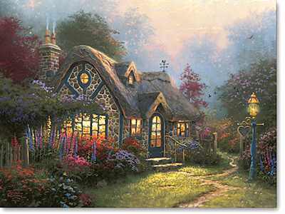 Candlght Cott by Thomas Kinkade Pricing Limited Edition Print image