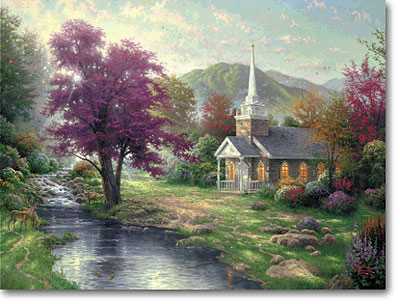 Streams Living Water by Thomas Kinkade Pricing Limited Edition Print image