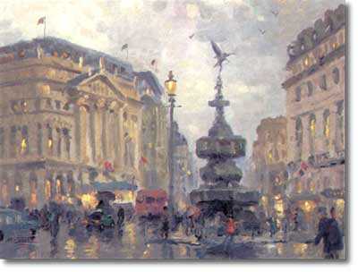 Piccadilly Circus by Thomas Kinkade Pricing Limited Edition Print image