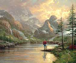 Almost Heaven Spcnvs by Thomas Kinkade Pricing Limited Edition Print image