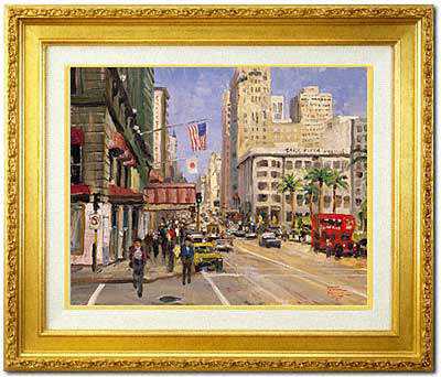 Union Square Sf by Thomas Kinkade Pricing Limited Edition Print image