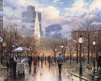 Boston by Thomas Kinkade Pricing Limited Edition Print image