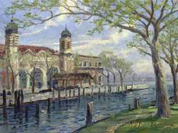 Ellis Island by Thomas Kinkade Pricing Limited Edition Print image