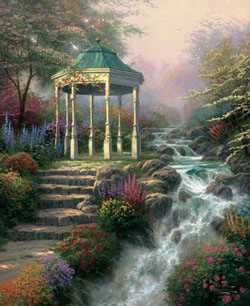 Sweethrt Gazebo by Thomas Kinkade Pricing Limited Edition Print image