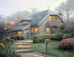Lilac Cottage by Thomas Kinkade Pricing Limited Edition Print image