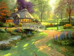 Friendship Cott by Thomas Kinkade Pricing Limited Edition Print image