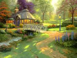 Friendship Cott Epcnvs by Thomas Kinkade Pricing Limited Edition Print image