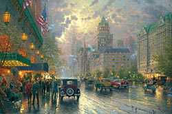 Ny 5Th Ave Spcnvs by Thomas Kinkade Pricing Limited Edition Print image