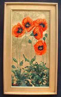 Illuminated Poppies by Leo E Osborne Pricing Limited Edition Print image