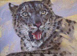 Spots Stripes Snowleop by Lee Kromschroeder Pricing Limited Edition Print image