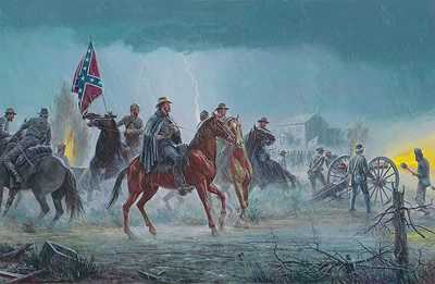 Thunder In Valley by Mort Kunstler Pricing Limited Edition Print image