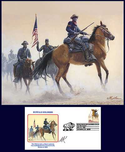 Buffalo Soldiers by Mort Kunstler Pricing Limited Edition Print image