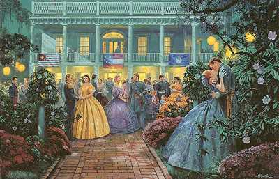 Moonlight Magnolias by Mort Kunstler Pricing Limited Edition Print image