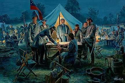Sharpsburg War Council by Mort Kunstler Pricing Limited Edition Print image