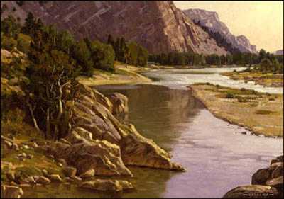 Sun River Montana by Jim D Lamb Pricing Limited Edition Print image