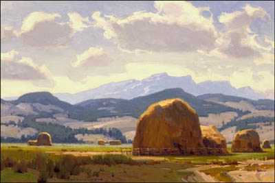 Montana Hay by Jim D Lamb Pricing Limited Edition Print image