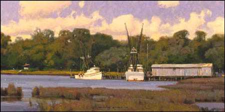 Carolina Shrimpboats by Jim D Lamb Pricing Limited Edition Print image