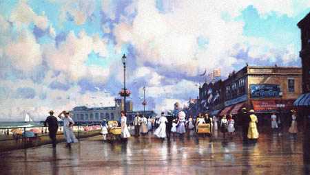 Boardwalk Promenade by Paul Landry Pricing Limited Edition Print image