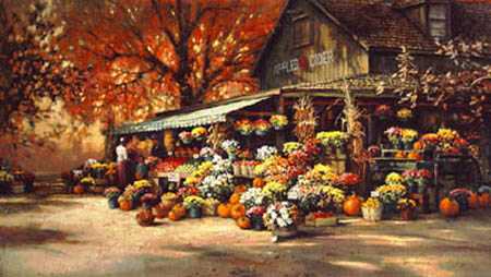 Autumn Market by Paul Landry Pricing Limited Edition Print image
