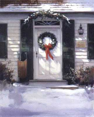 Christmas Door by Paul Landry Pricing Limited Edition Print image