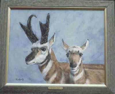 Antelope Lovers by Helen Howerton Pricing Limited Edition Print image