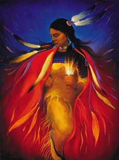 Shawl Dancer by David Jean Pricing Limited Edition Print image