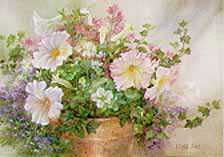 Potted Petunias by Lena Liu Pricing Limited Edition Print image