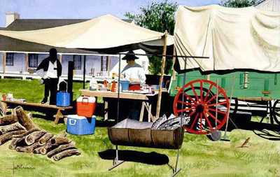 Chuck Wagon Breakf by Les Jr Mcdonald Pricing Limited Edition Print image