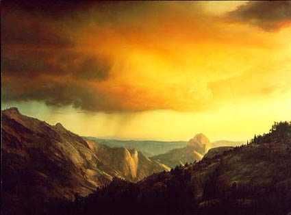 Storm Tenaya Canyon by Stephen E Lyman Pricing Limited Edition Print image