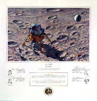 In Flight by Alan Bean Pricing Limited Edition Print image