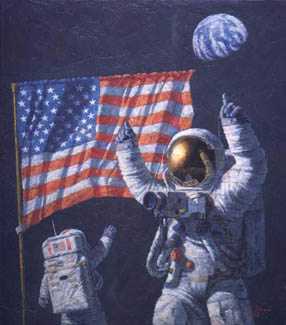 In The Beginning by Alan Bean Pricing Limited Edition Print image