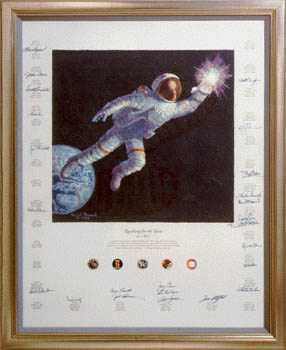 Reaching Stars Cnvsaut by Alan Bean Pricing Limited Edition Print image