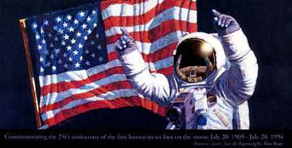 America by Alan Bean Pricing Limited Edition Print image
