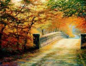 Autumn Bridge by Charles H White Pricing Limited Edition Print image