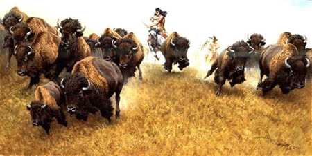 Buffalo Runners by Frank Mccarthy Pricing Limited Edition Print image