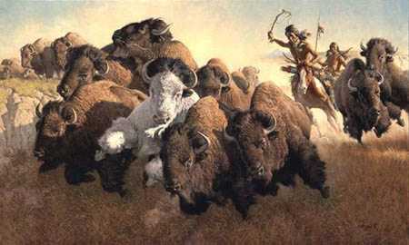 In Pursuit Buffalo by Frank Mccarthy Pricing Limited Edition Print image