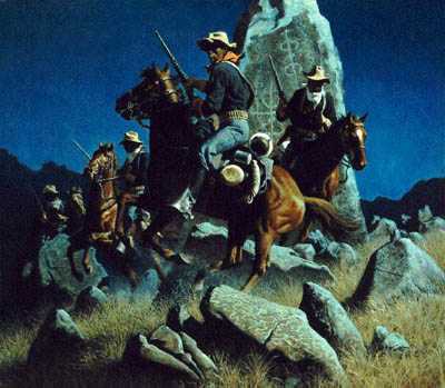 Ambush Ancient Rock by Frank Mccarthy Pricing Limited Edition Print image