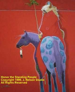 Honor Stand People by J Nelson Pricing Limited Edition Print image